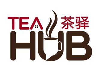 Tea Hub 茶驿 logo design by DreamLogoDesign