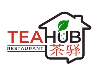 Tea Hub 茶驿 logo design by DreamLogoDesign