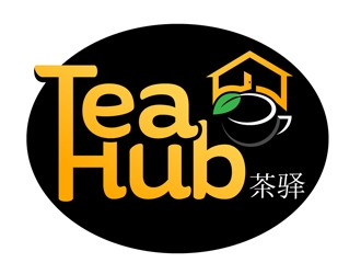 Tea Hub 茶驿 logo design by DreamLogoDesign