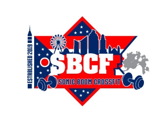 Sonic Boom CrossFit logo design by Suvendu