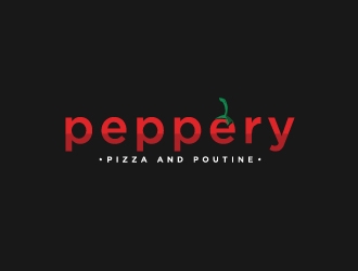 Peppery Pizza and Poutine  logo design by Lovoos