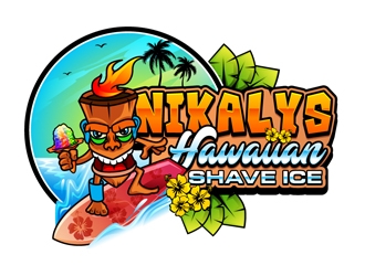 NIKALYS Hawaiian Shave Ice logo design by DreamLogoDesign