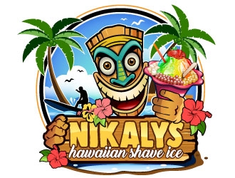 NIKALYS Hawaiian Shave Ice logo design by Suvendu
