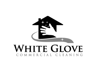 White Glove Commercial Cleaning logo design by MUSANG