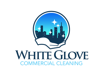 White Glove Commercial Cleaning logo design by kunejo
