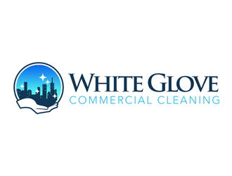 White Glove Commercial Cleaning logo design by kunejo