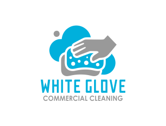 White Glove Commercial Cleaning logo design by Gwerth