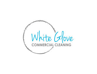 White Glove Commercial Cleaning logo design by Gwerth