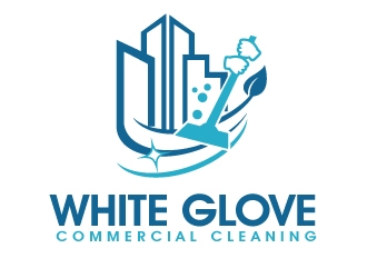 White Glove Commercial Cleaning logo design by PMG
