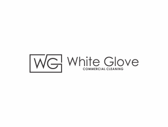 White Glove Commercial Cleaning logo design by giphone