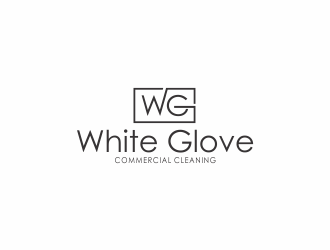 White Glove Commercial Cleaning logo design by giphone