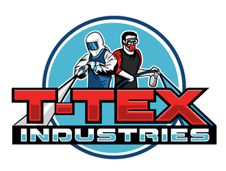 T-TEX INDUSTRIES logo design by megalogos