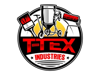 T-TEX INDUSTRIES logo design by DreamLogoDesign