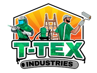 T-TEX INDUSTRIES logo design by DreamLogoDesign