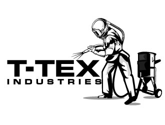 T-TEX INDUSTRIES logo design by Suvendu