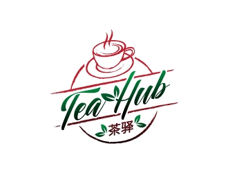 Tea Hub 茶驿 logo design by Krafty