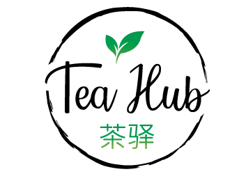 Tea Hub 茶驿 logo design by MonkDesign