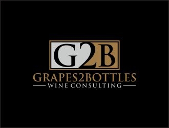 G2B - Grapes2Bottles Wine Consulting logo design by agil