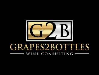 G2B - Grapes2Bottles Wine Consulting logo design by p0peye