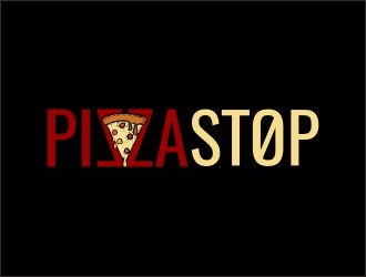 Pizza Stop logo design by mrdesign
