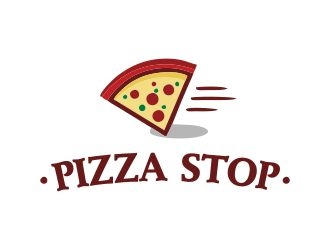 Pizza Stop logo design by mrdesign