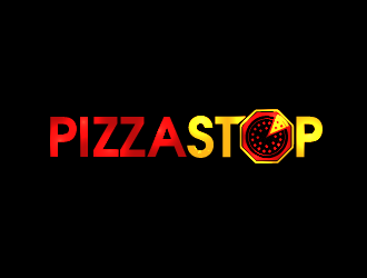 Pizza Stop logo design by shravya