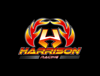 Harrison racing logo design by nandoxraf