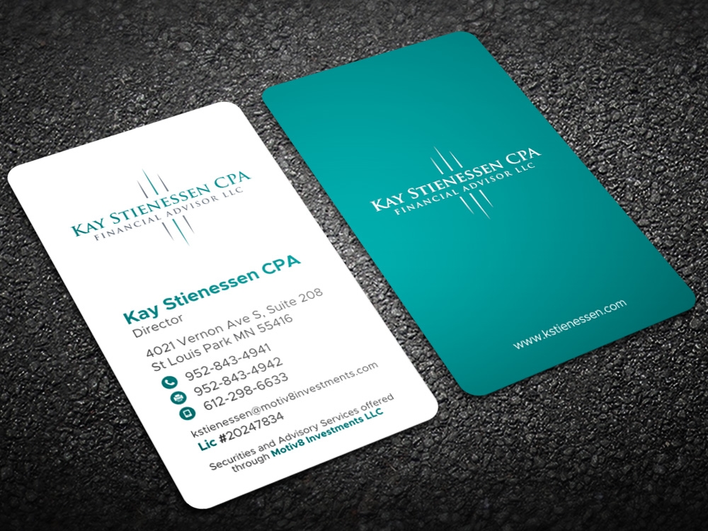 Kay Stienessen CPA Financial Advisor LLC logo design by Kindo