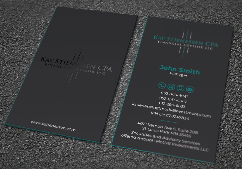 Kay Stienessen CPA Financial Advisor LLC logo design by Boomstudioz