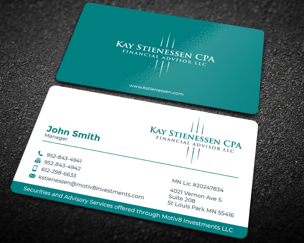 Kay Stienessen CPA Financial Advisor LLC logo design by Boomstudioz