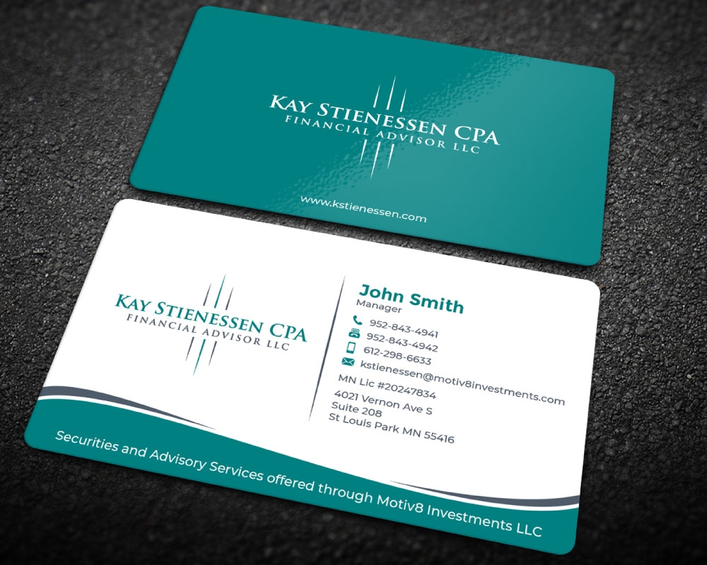 Kay Stienessen CPA Financial Advisor LLC logo design by Boomstudioz
