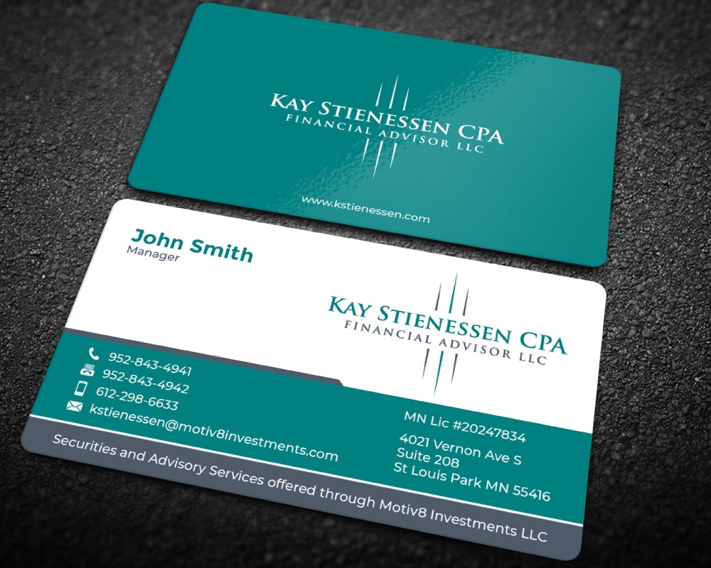 Kay Stienessen CPA Financial Advisor LLC logo design by Boomstudioz