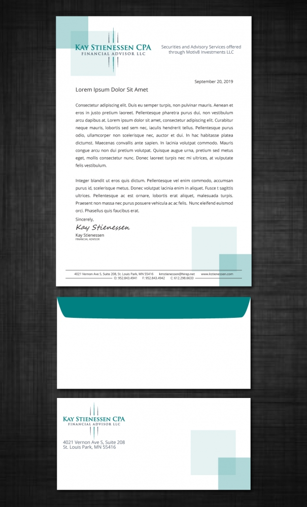 Kay Stienessen CPA Financial Advisor LLC logo design by LogOExperT
