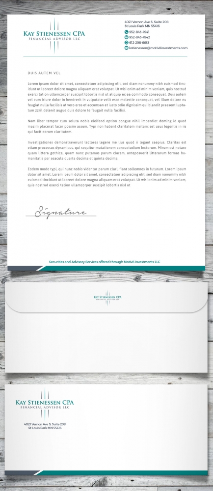 Kay Stienessen CPA Financial Advisor LLC logo design by scriotx