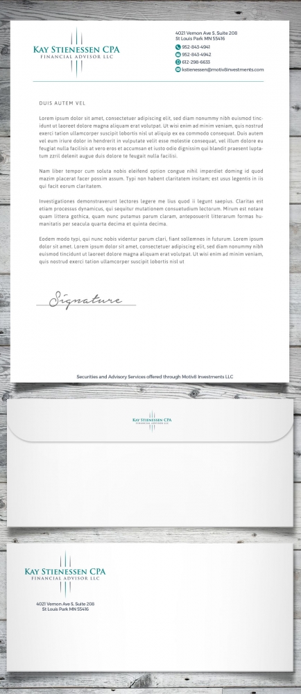 Kay Stienessen CPA Financial Advisor LLC logo design by scriotx