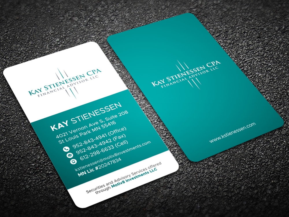 Kay Stienessen CPA Financial Advisor LLC logo design by Kindo