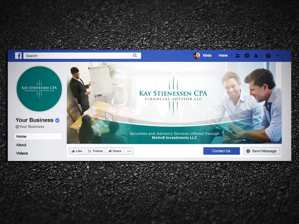 Kay Stienessen CPA Financial Advisor LLC logo design by Kindo