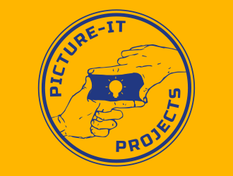 PICTURE-IT PROJECTS logo design by BeDesign