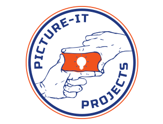 PICTURE-IT PROJECTS logo design by BeDesign