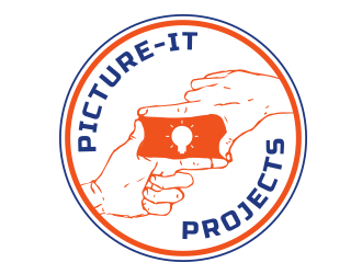 PICTURE-IT PROJECTS logo design by BeDesign