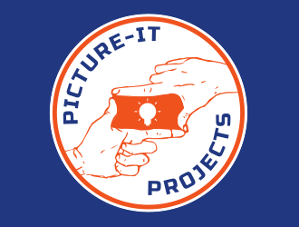 PICTURE-IT PROJECTS logo design by BeDesign