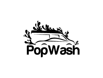 PopWash logo design by Rock