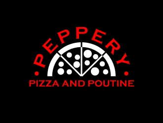 Peppery Pizza and Poutine  logo design by LogOExperT