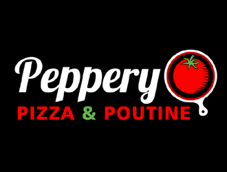 Peppery Pizza and Poutine  logo design by ingepro