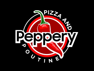 Peppery Pizza and Poutine  logo design by aRBy