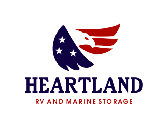 Heartland RV and Marine Storage logo design by JessicaLopes