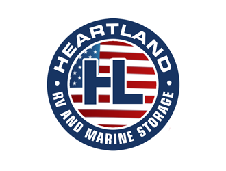 Heartland RV and Marine Storage logo design by kunejo