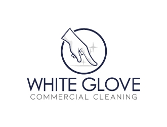 White Glove Commercial Cleaning logo design by jaize