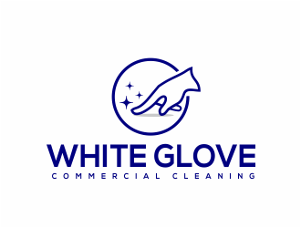 White Glove Commercial Cleaning logo design by kimora