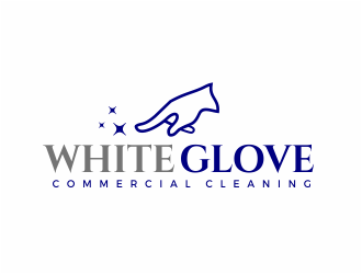 White Glove Commercial Cleaning logo design by kimora